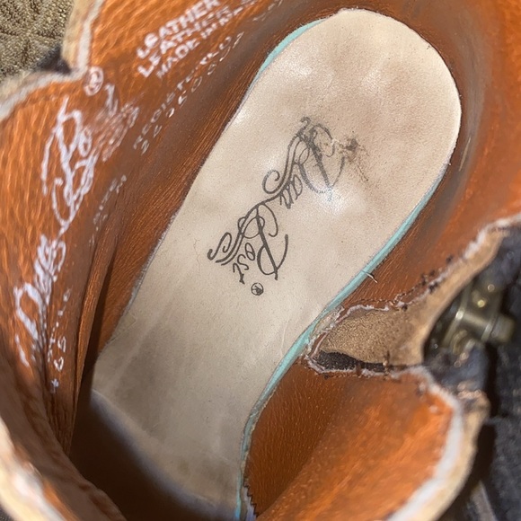 Dan Post Distressed Leather Ankle Boots style465 size7.5 rodeo/western wear - Picture 8 of 9